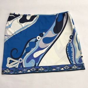 Emilio Pucci Printed Mini Skirt,Size 6, Excellent Condition.